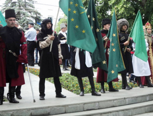 Митинг, посвященный 148-й годовщине со дня окончания Кавказской войны. Нальчик, 21 мая 2012 г. Фото Луизы Оразаевой для "Кавказского узла"