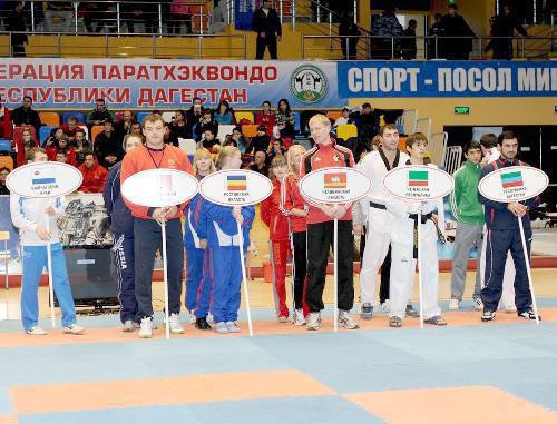 Открытие чемпионата России по тхэквондо в Дагестане. Махачкала, 9 ноября 2011 г. Фото Альберта Токаева для "Кавказского узла"