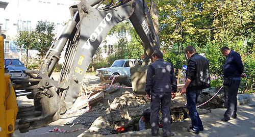 Ликвидация аварии. Сочи, 7 октября 2014. Фото Светланы Кравченко для "Кавказского узла"