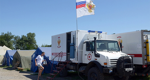 Пункт временного размещения в Гуково. Ростовская область. Фото Олега Пчелова для "Кавказского узла"