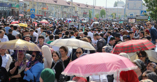 Первомай в Грозном. Фото Магомеда Магомедова для "Кавказского узла"