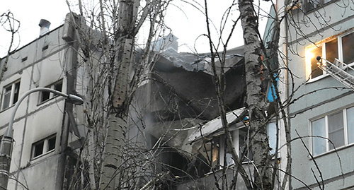  Обрущение подъезда дома в Волгограде. Фото Татьяны Филимоновой для "Кавказского узла"