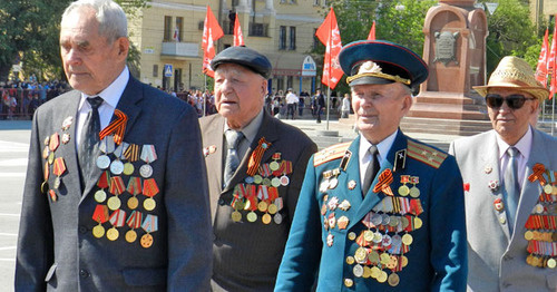 Ветераны Великой Отечественной войны. Волгоград, 9 мая 2016 г. Фото Татьяны Филимоновой для "Кавказского узла"