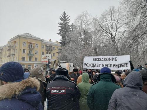 Акция в поддержку родных Владимира Цкаева. Владикавказ, 13 января 2018 года. Фото Эммы Марзоевой для "Кавказского узла".