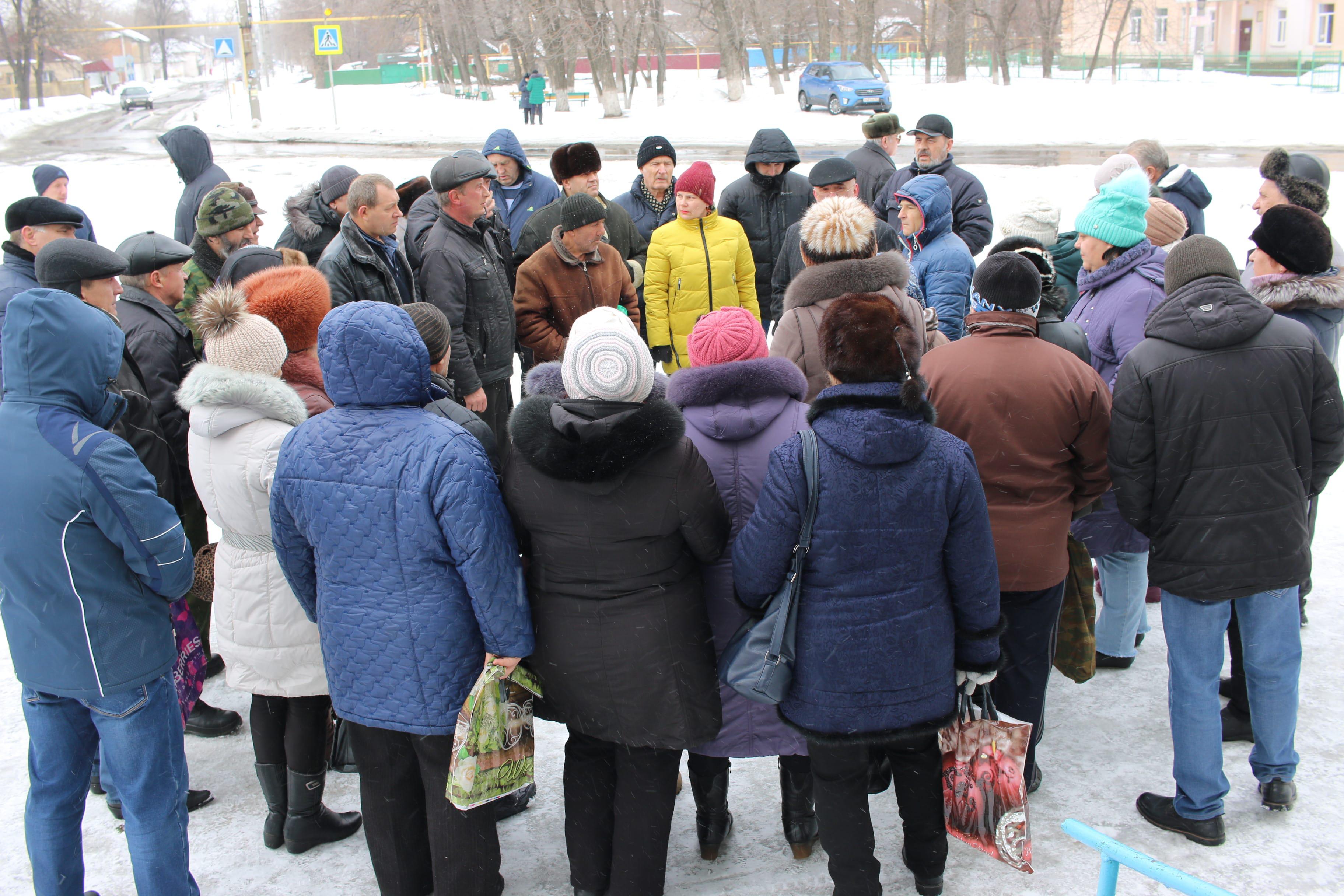 Акция бывших работников "Кингкоула". Гуково, 2 марта 2019 года. Фото Вячеслава Прудникова для "Кавказского узла"