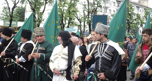 День памяти жертв Кавказской войны. Нальчик, май 2019 г. Фото Людмилы Маратовой для "Кавказского узла"