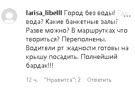 Скриншот комментария пользователя larisa_libelll к записи в Instagram @glava_derbenta от 30.07.2020