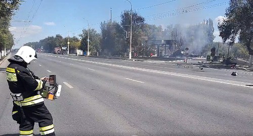 Последствия взрыва на АЗС в Волгограде. Фото пресс-службы МЧС https://34.mchs.gov.ru/deyatelnost/press-centr/operativnaya-informaciya/4229644