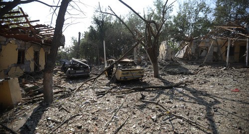 Последствия обстрела Барда. 08.10.20 Фото Азиза Каримова для "Кавказского узла"