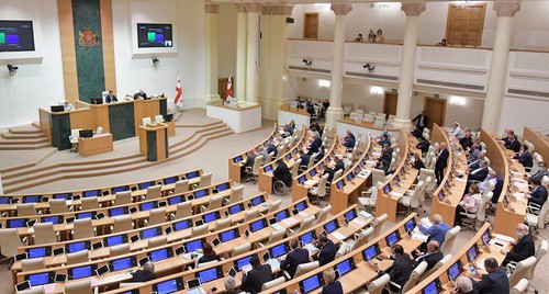 Заседание парламента Грузии. Фото: пресс-служба парламента / parliament.ge