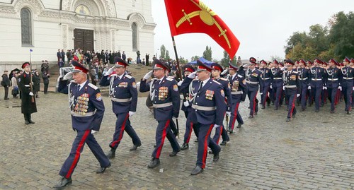 Казачий строй. Фото пресс-службы ГКУ Ростовской области "Казаки Дона" 