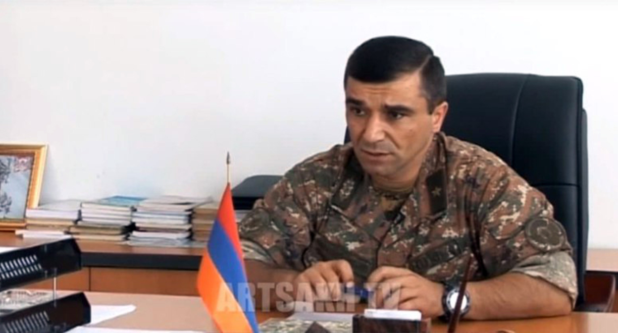 Микаэл Арзуманян. Фото Арцах ТВ https://vk.com/@armenia_military_portal-mikael-arzumanyan-naznachen-zamestitelem-komanduuschego-armi