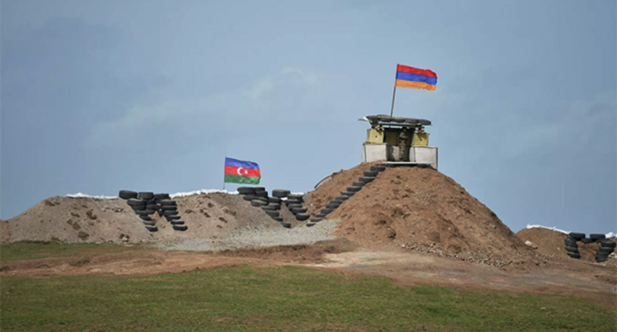 Граница Армении и Азербайджана. Фото : Аппарат Президента Республики Армения