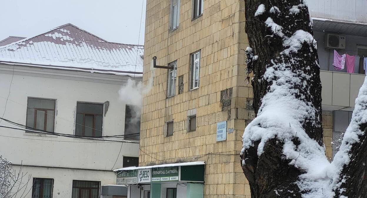 Жилые дома в Степанакерте. Нагорный Карабах, февраль 2023 г. Фото Алвард Григорян для "Кавказского узла"