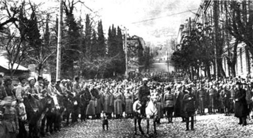 Красная армия вступает в Тифлис, 25 февраля 1921 года. Фото: https://ru.wikipedia.org/