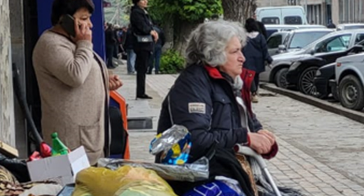 Беженцы из Нагорного Карабаха в Горисе. Фото Алвард Григорян для  "Кавказского узла".