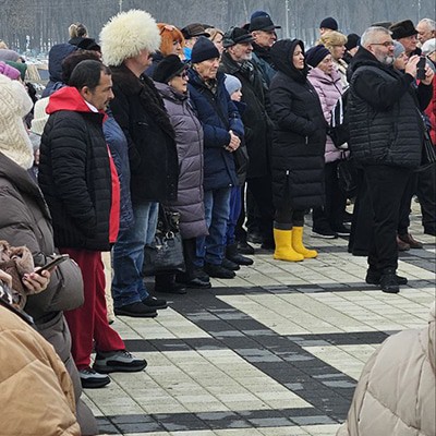 Участники митинга Армавире против размещения мусорного полигона в районе хутора Зуево. Фото Кристины Романовой для "Кавказского узла"