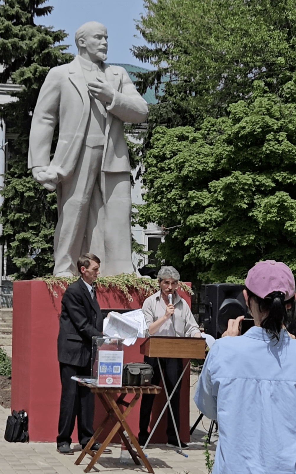 Участники митинга в станице Советской. Апрель 2024 года. Фото Кристины Романовой для "Кавказского узла"