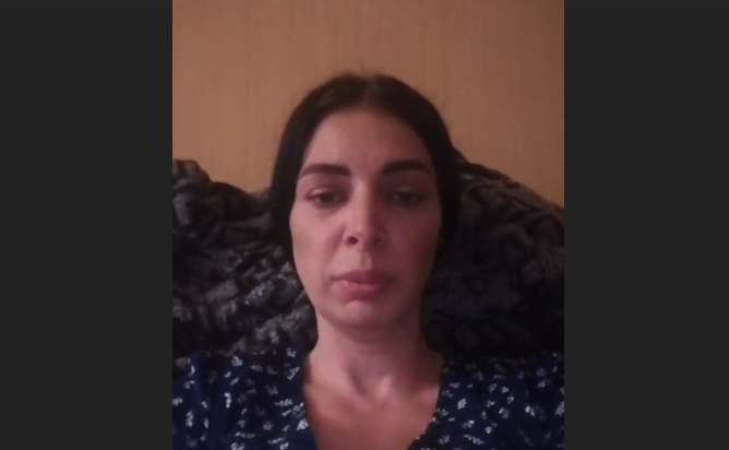 Мария Смелая. Стоп-кадр видео от 02.06.24 из Telegram-канала "Кавказ без матери", https://t.me/heda_media/1009