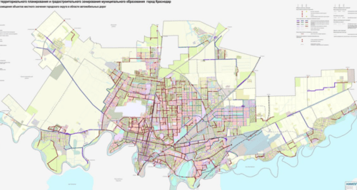 Проект Генплана Краснодара. Скриншот фото из Telegram-канала "Красный темник" от 08.10.24, https://t.me/redtemnik/4580