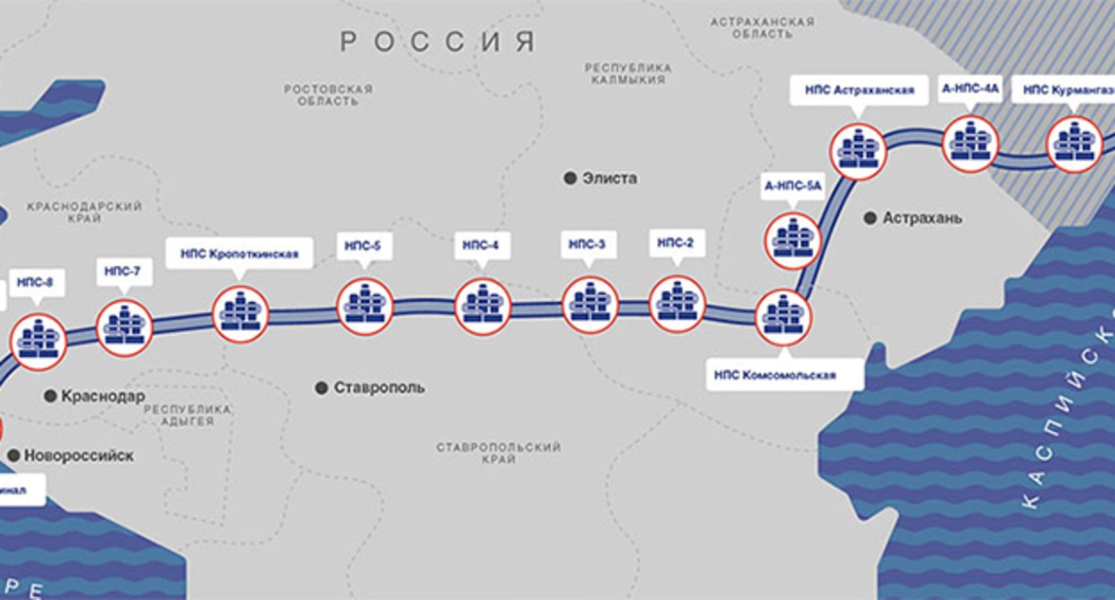 "Каспийский Трубопроводный Консорциум". Фото: https://www.cpc.ru/ru/about/pages/maps.aspx